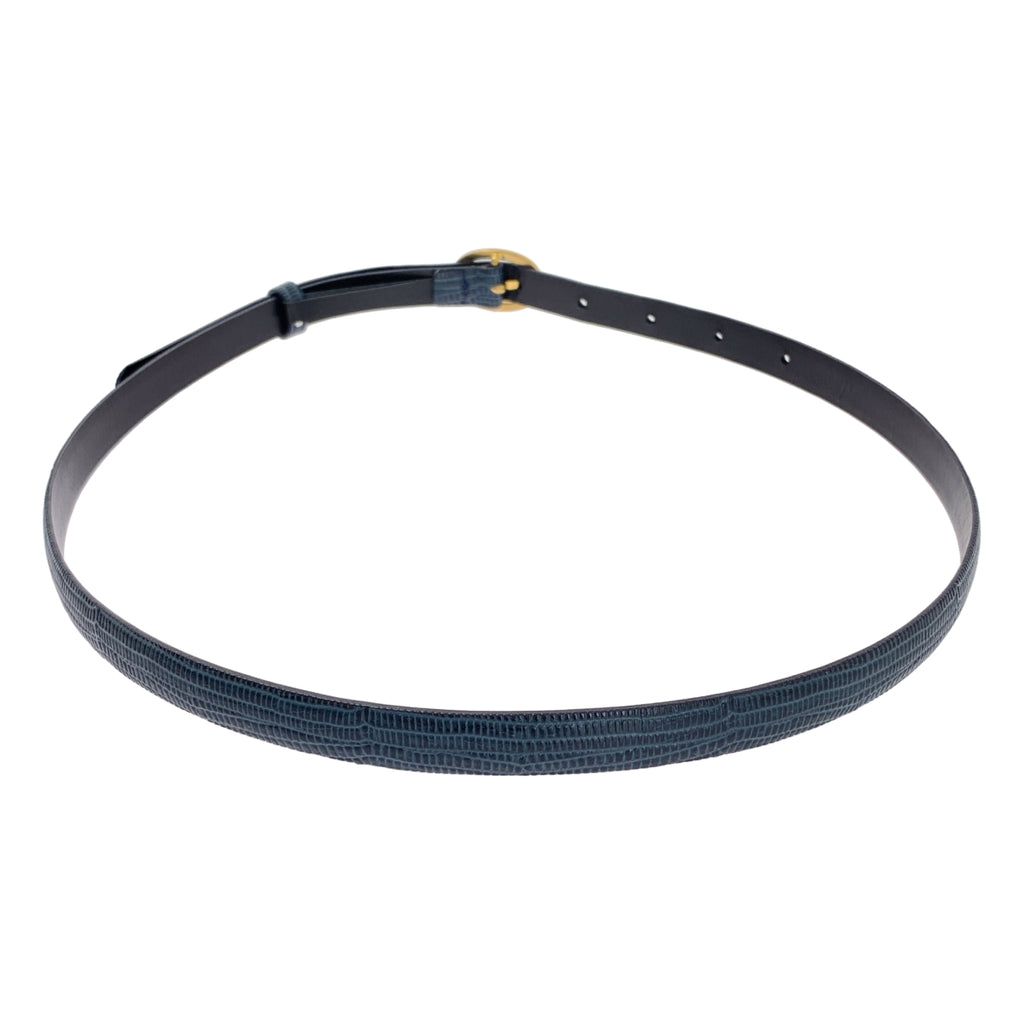 Mame Kurogouchi / マメクロゴウチ | 2024SS | Cow Hide Leather Narrow Belt レザー ベルト |