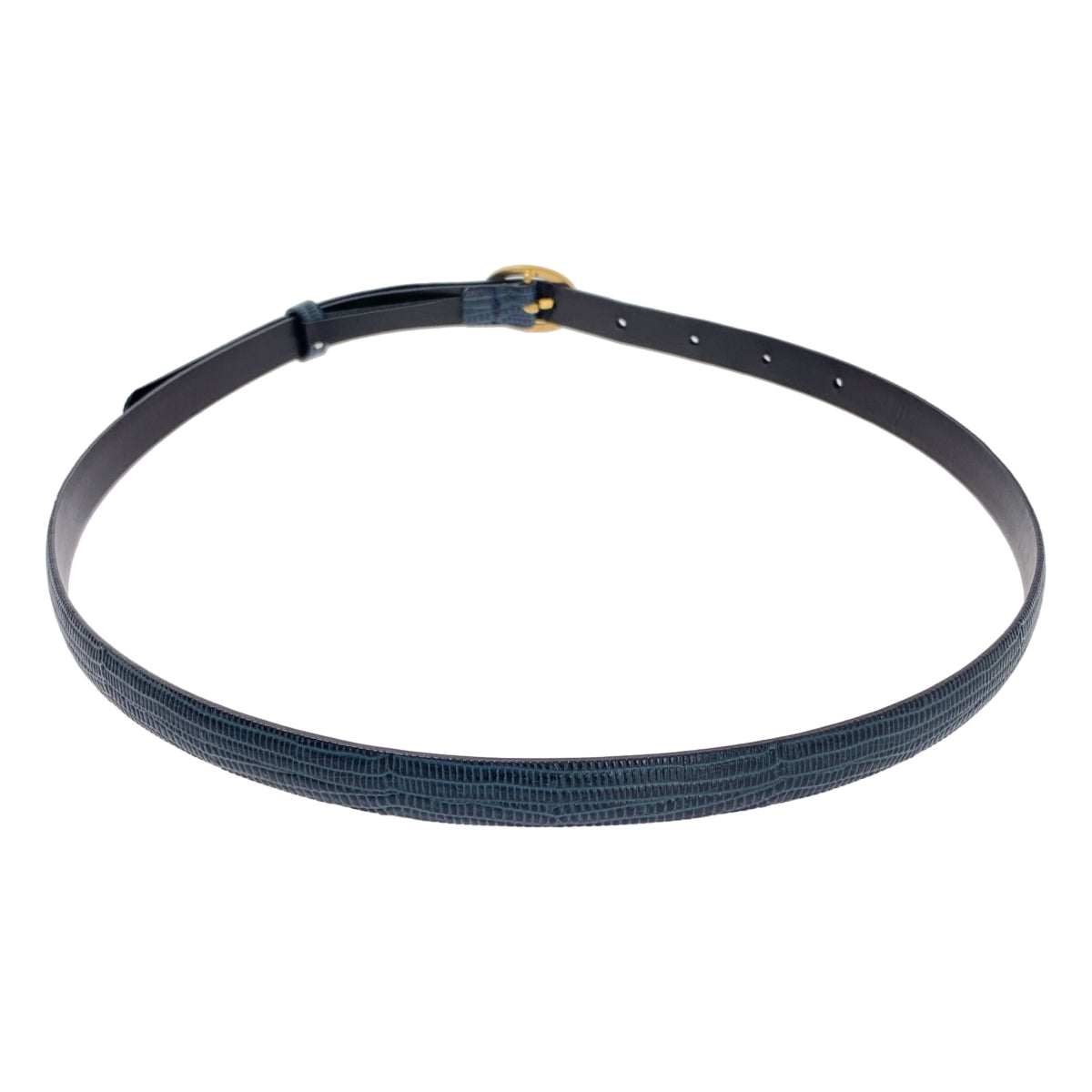 Mame Kurogouchi / マメクロゴウチ | 2024SS | Cow Hide Leather Narrow Belt レザー ベルト |