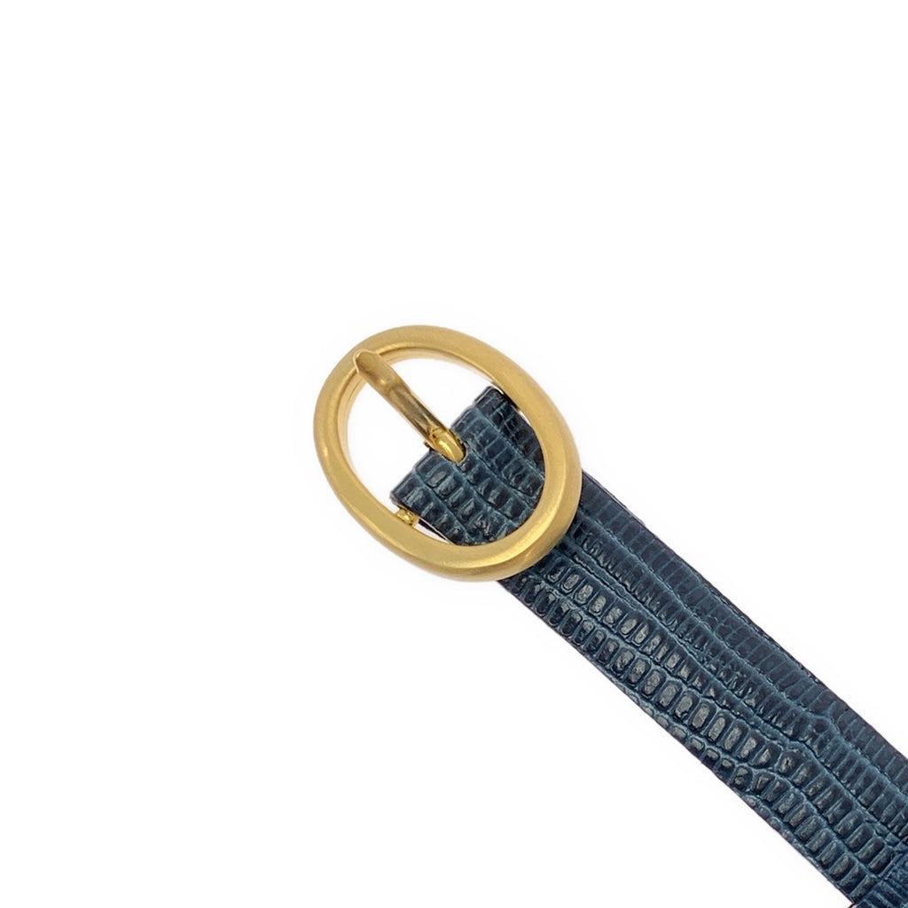 Mame Kurogouchi / マメクロゴウチ | 2024SS | Cow Hide Leather Narrow Belt レザー ベルト |