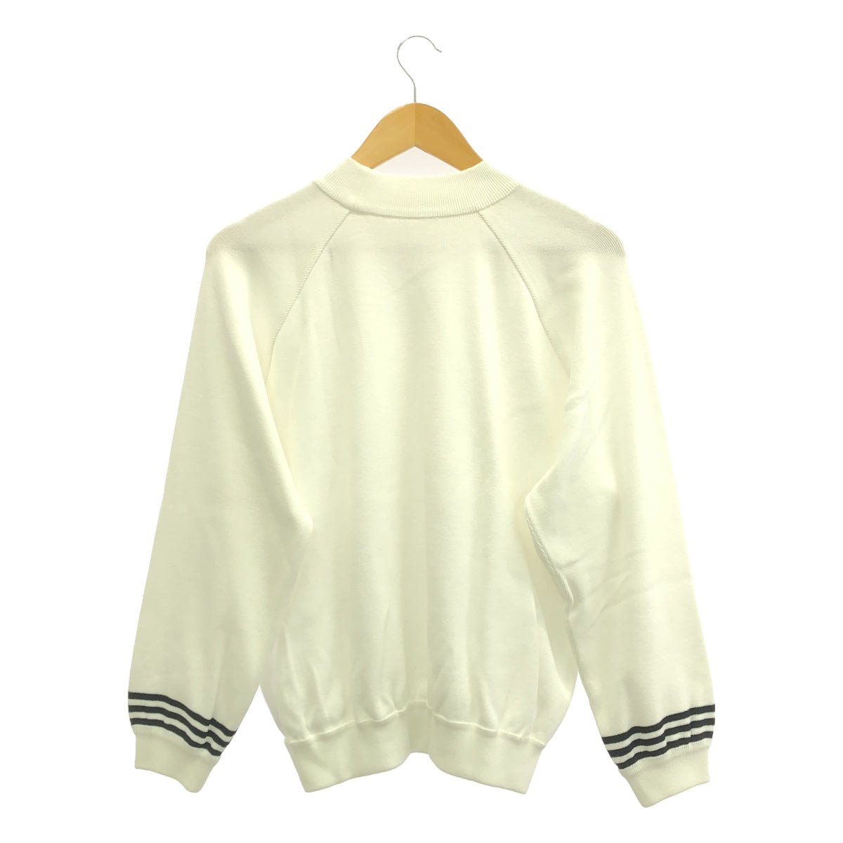 【美品】  BORDERS at BALCONY / ボーダーズアットバルコニー | RAYON KNIT SWEATERプルオーバー ニット | 38 | ホワイト/ブラック | レディース
