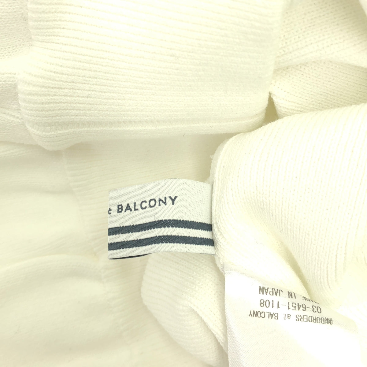 【美品】  BORDERS at BALCONY / ボーダーズアットバルコニー | RAYON KNIT SWEATERプルオーバー ニット | 38 | ホワイト/ブラック | レディース