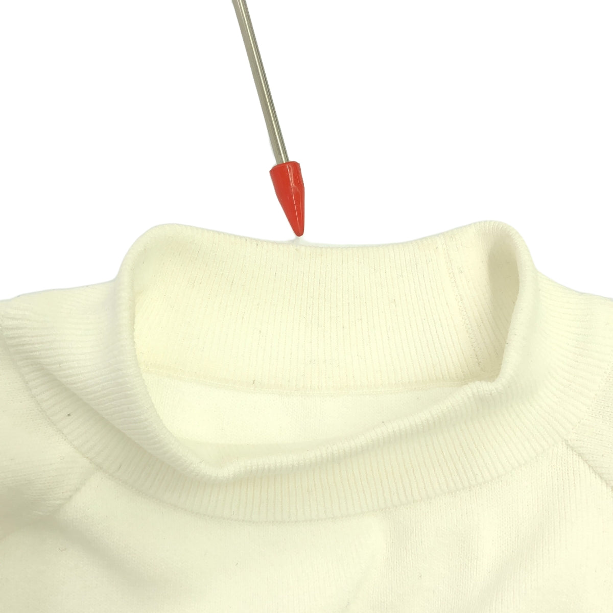 【美品】  BORDERS at BALCONY / ボーダーズアットバルコニー | RAYON KNIT SWEATERプルオーバー ニット | 38 | ホワイト/ブラック | レディース