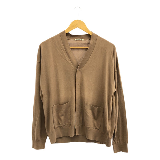 AURALEE / オーラリー | 2019SS | SUPERFINE HIGH GAUGE KNIT CARDIGAN スーパーファイン ハイゲージ ニット カーディガン | 3 | メンズ