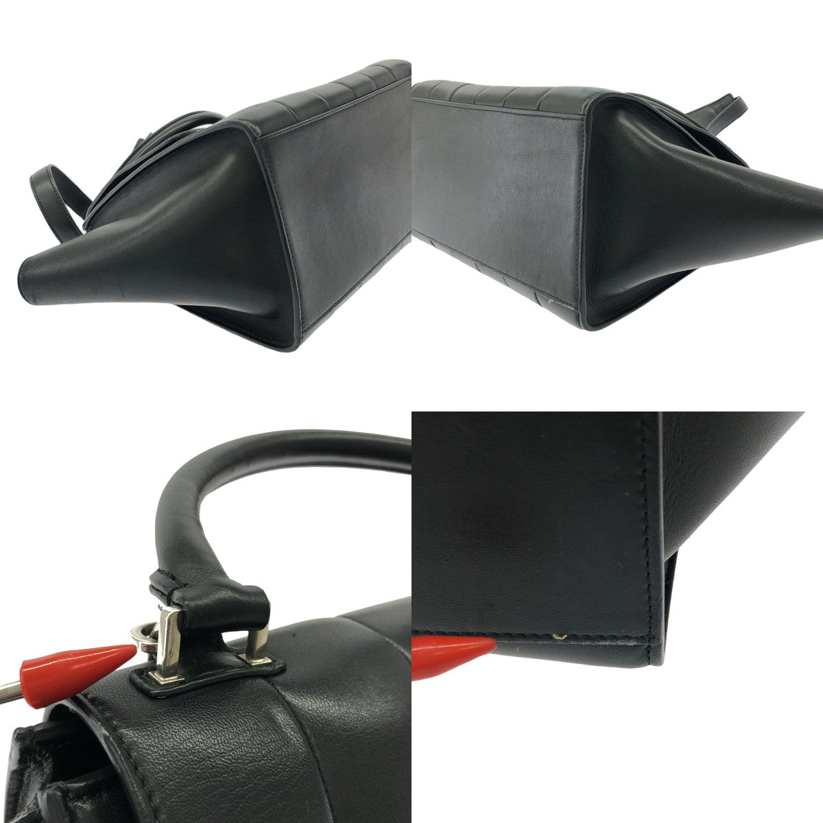 CELINE / 셀린느 | Trapeze 가죽 가방 | 블랙 | 여성