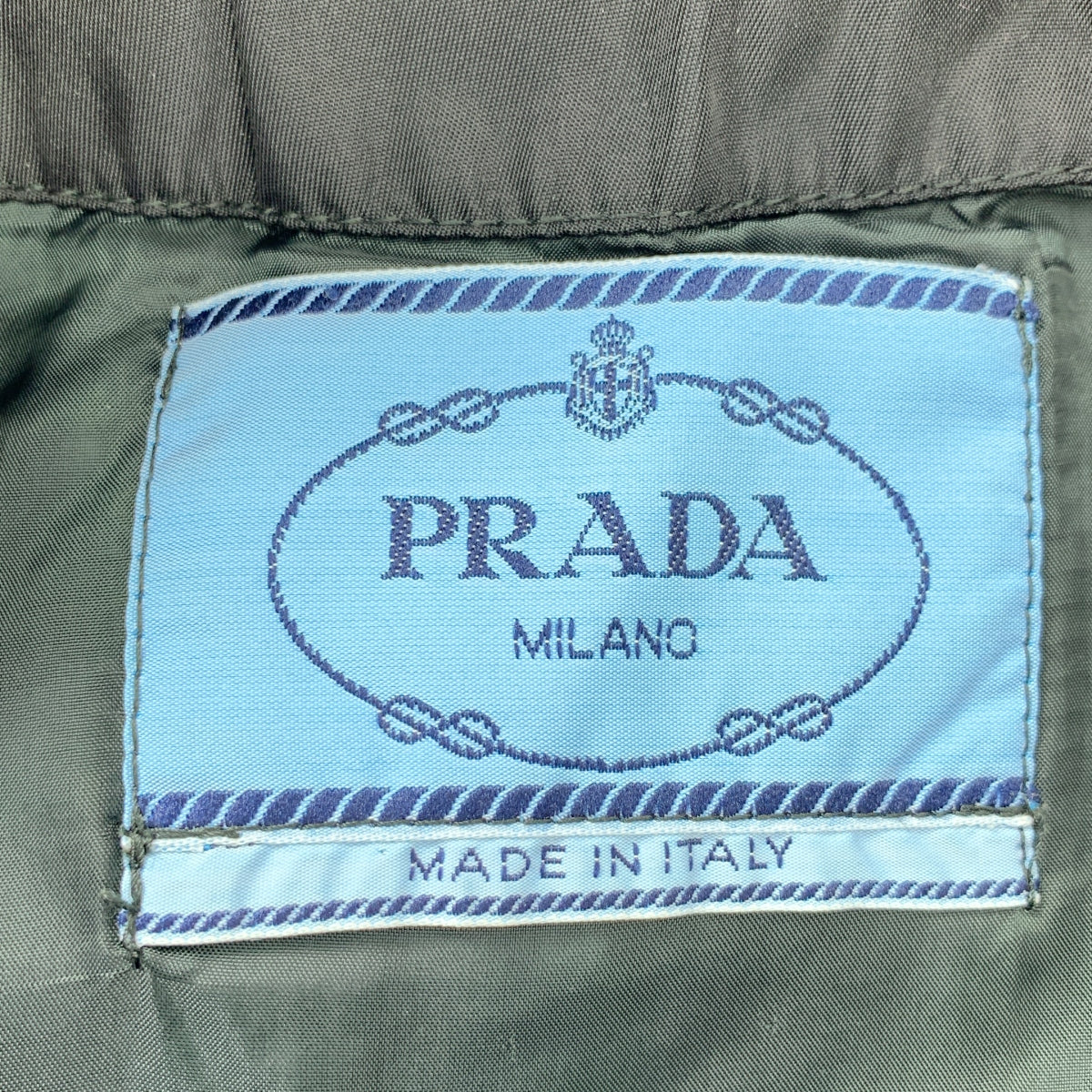 PRADA / 프라다 | 나일론 더블 브레스트 코트 | 블랙 | 여성