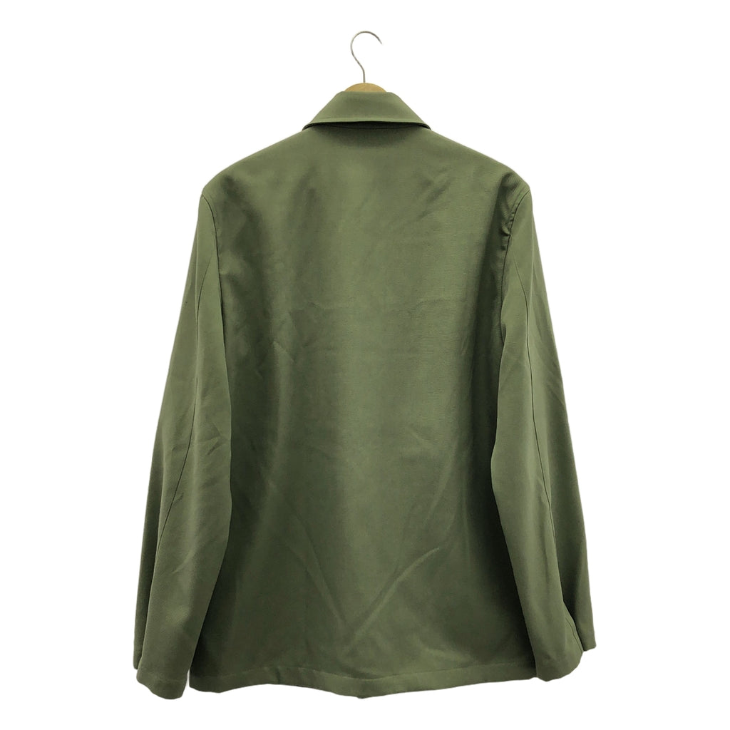 【美品】  JIL SANDER / ジルサンダー | 2022SS | ダブルポケット スナップボタン ジャケット / 総裏地 | 44 | オリーブ | メンズ