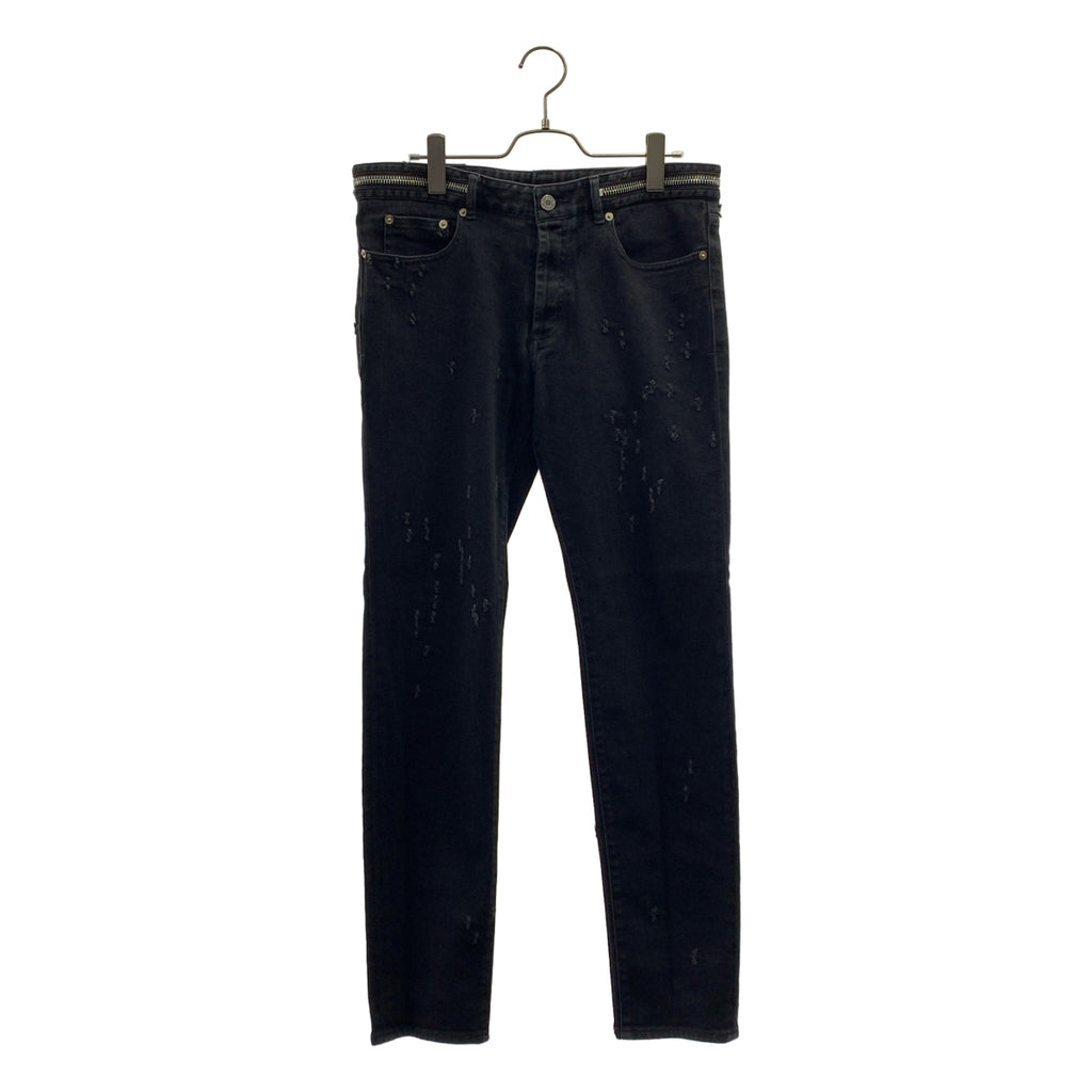 GIVENCHY / ジバンシィ | ダメージ加工 ジップ スリムデニムパンツ | 32 | メンズ