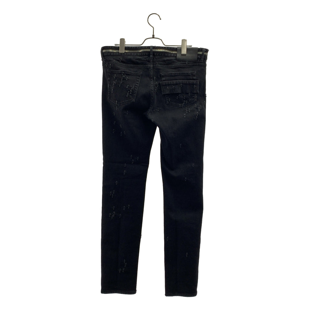 GIVENCHY / ジバンシィ | ダメージ加工 ジップ スリムデニムパンツ | 32 | メンズ