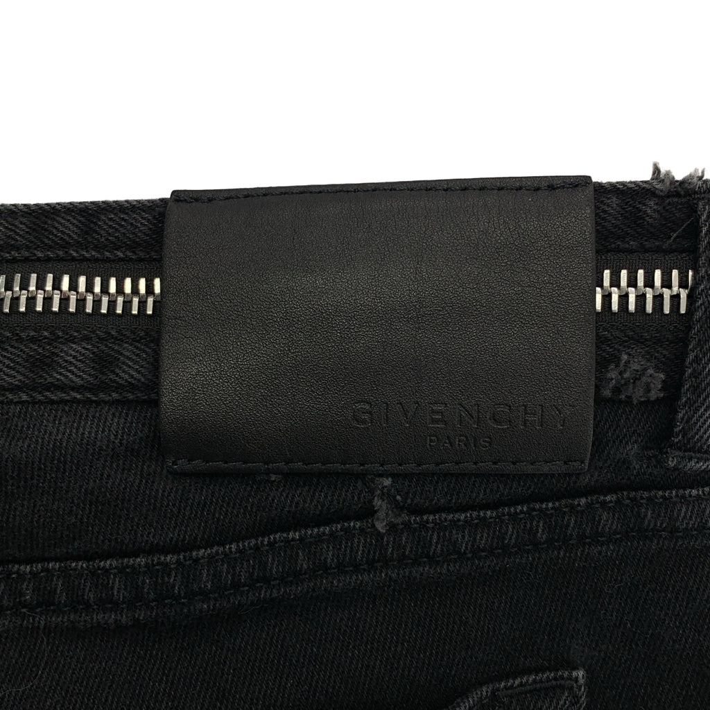 GIVENCHY / ジバンシィ | ダメージ加工 ジップ スリムデニムパンツ | 32 | メンズ