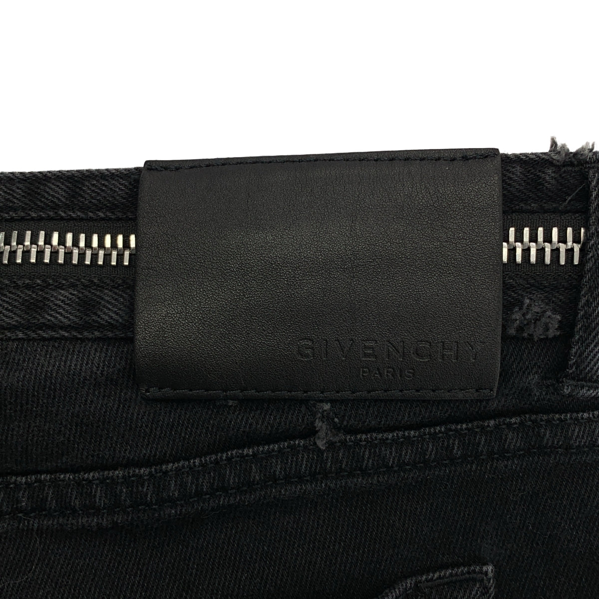 GIVENCHY / ジバンシィ | ダメージ加工 ジップ スリムデニムパンツ | 32 | メンズ