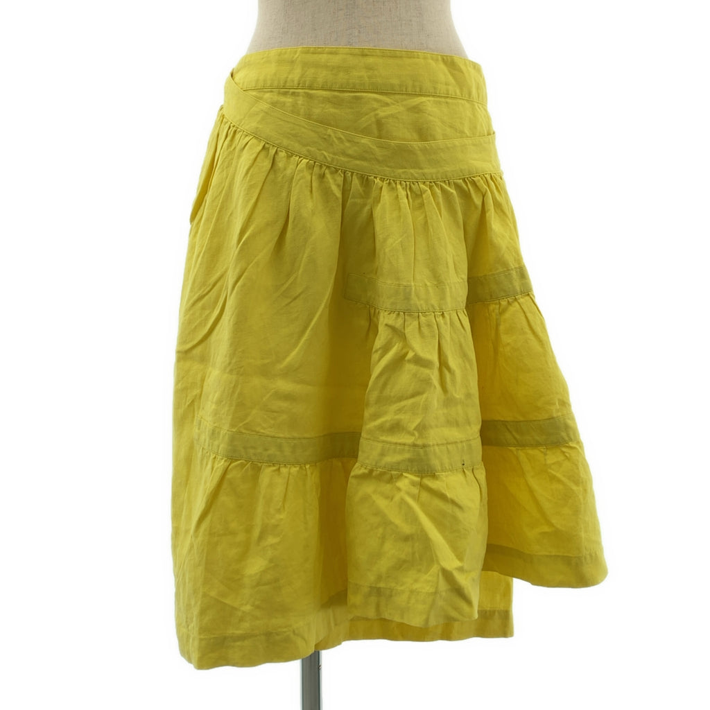 mina perhonen / ミナペルホネン | shirley リネン ラップスカート | 36 | レディース