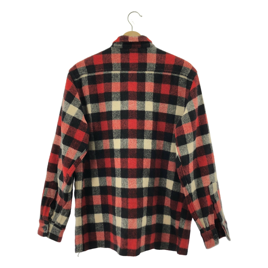 VINTAGE / ヴィンテージ古着 | 1950s | MERRIL WOOLEN MILLS メリル ウーレンミルズ / ウール チェック シャツ | レッド/ブラック/ホワイト | メンズ