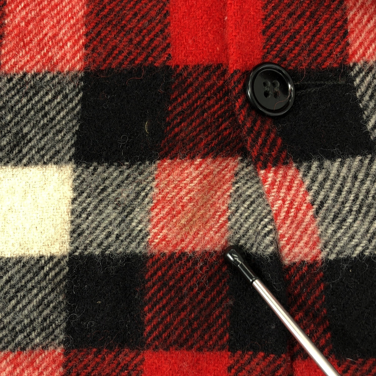 VINTAGE / ヴィンテージ古着 | 1950s | MERRIL WOOLEN MILLS メリル ウーレンミルズ / ウール チェック シャツ | レッド/ブラック/ホワイト | メンズ