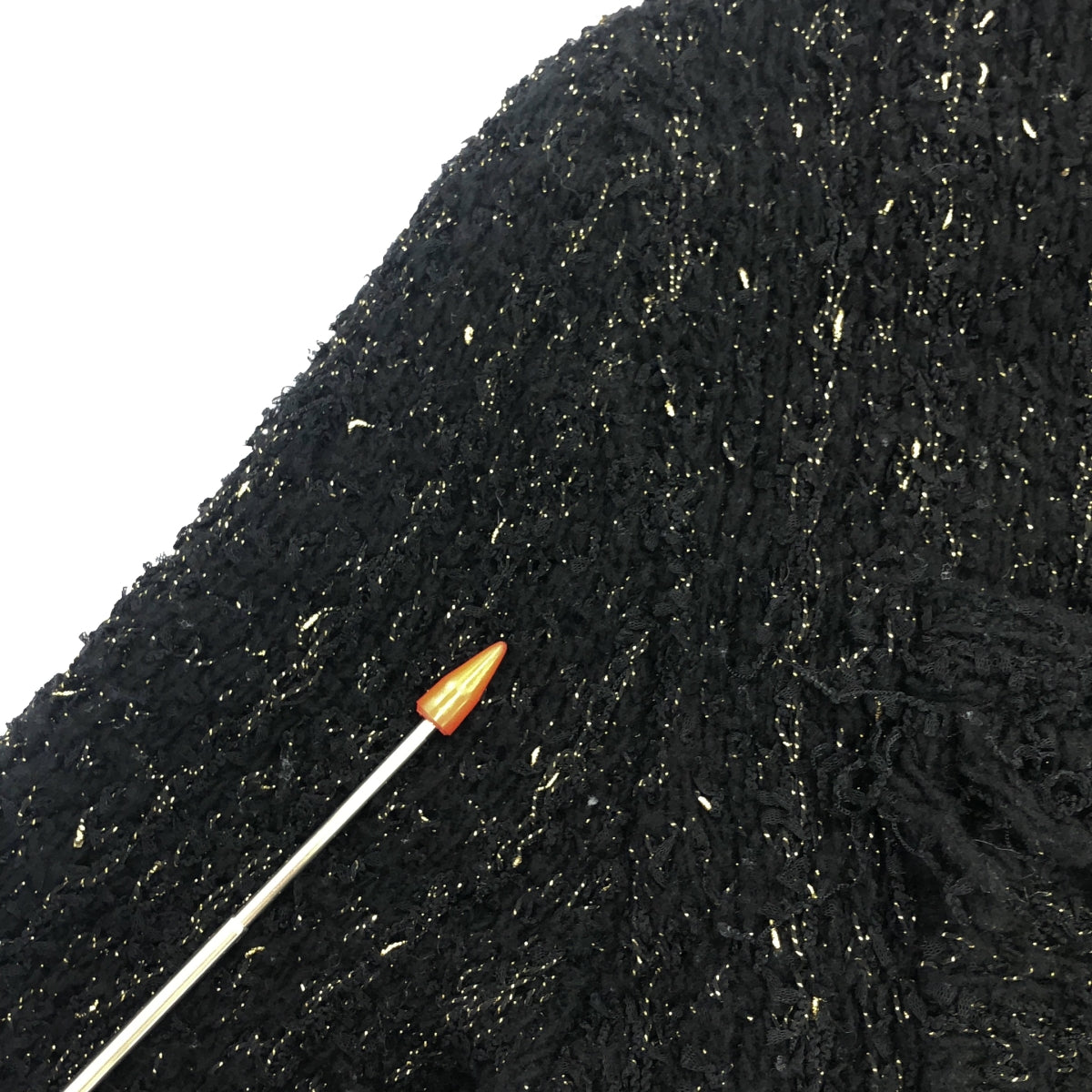 ESTNATION / エストネーション | ツイーディー ニット ジャケット | F | ブラック | レディース