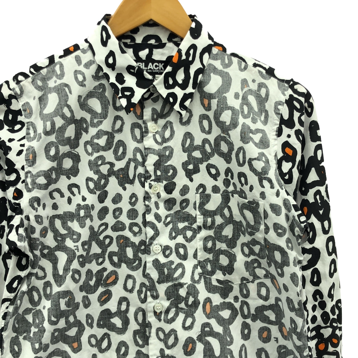 BLACK COMME des GARCONS | 2021SS | All-over print design blouse shirt | S | Women's