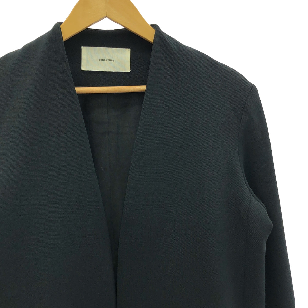 TODAYFUL | Collarless Twill JK | Collarless jacket | Fully lined | Size 38 | Women's