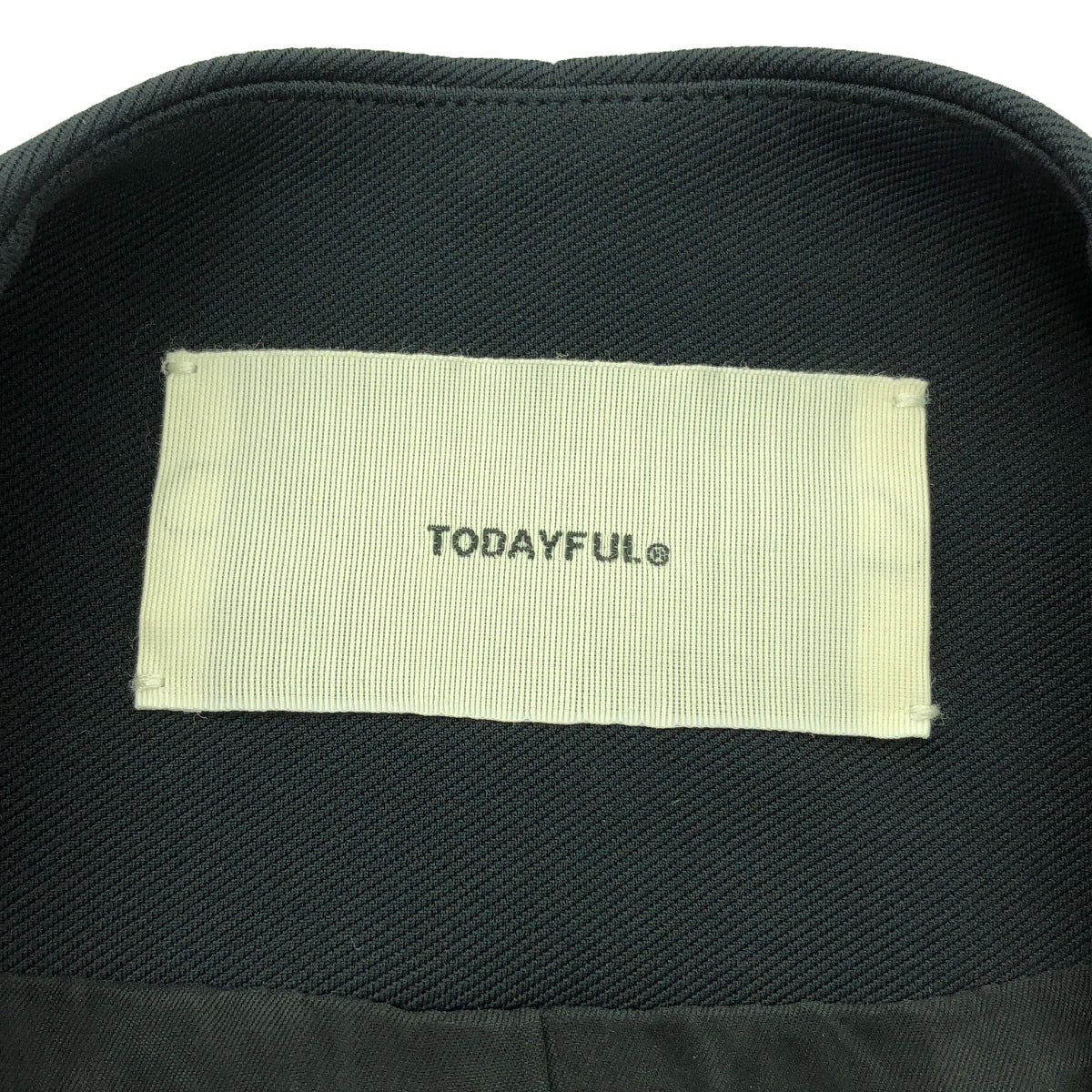 TODAYFUL | Collarless Twill JK | Collarless jacket | Fully lined | Size 38 | Women's