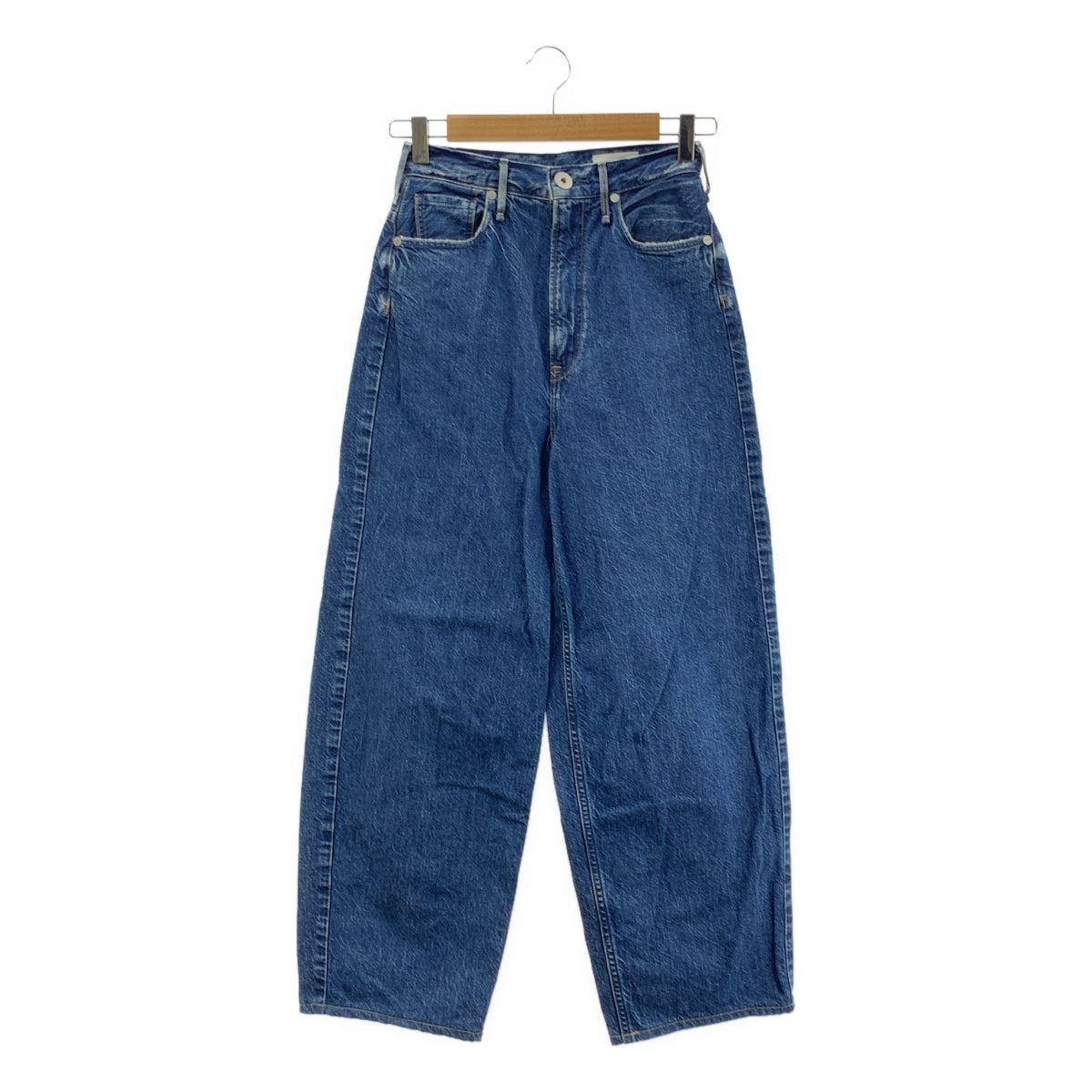 upper hights / アッパーハイツ | × 東原妙子 THE FIG WIDE ハイウエスト ワイド デニムパンツ | 22 | LAKE / インディゴ | レディース