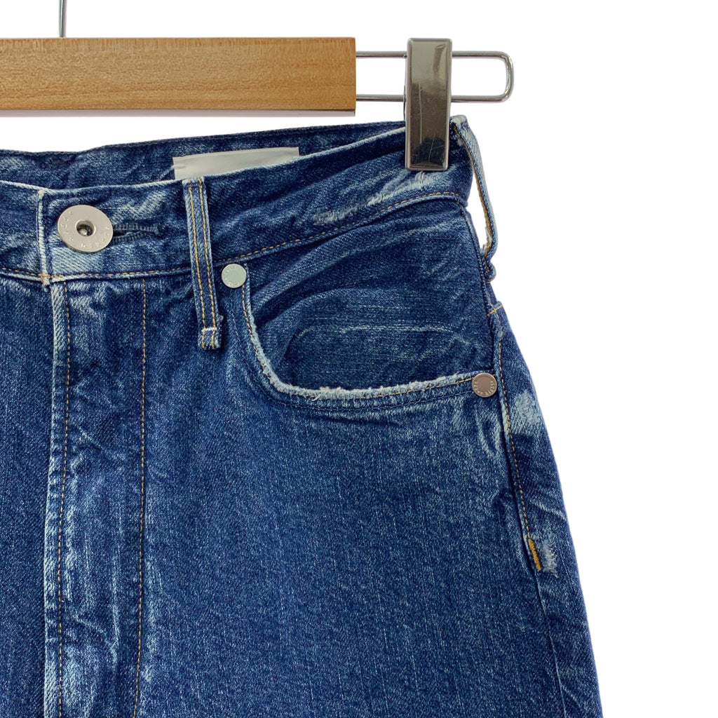 Upper Hights / Upper Hights | x Taeko Higashihara THE FIG WIDE 高腰闊腿牛仔褲 | 22 碼 | 湖藍/靛藍色 | 女款