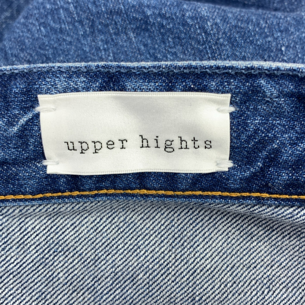 Upper Hights / Upper Hights | x Taeko Higashihara THE FIG WIDE 高腰闊腿牛仔褲 | 22 碼 | 湖藍/靛藍色 | 女款