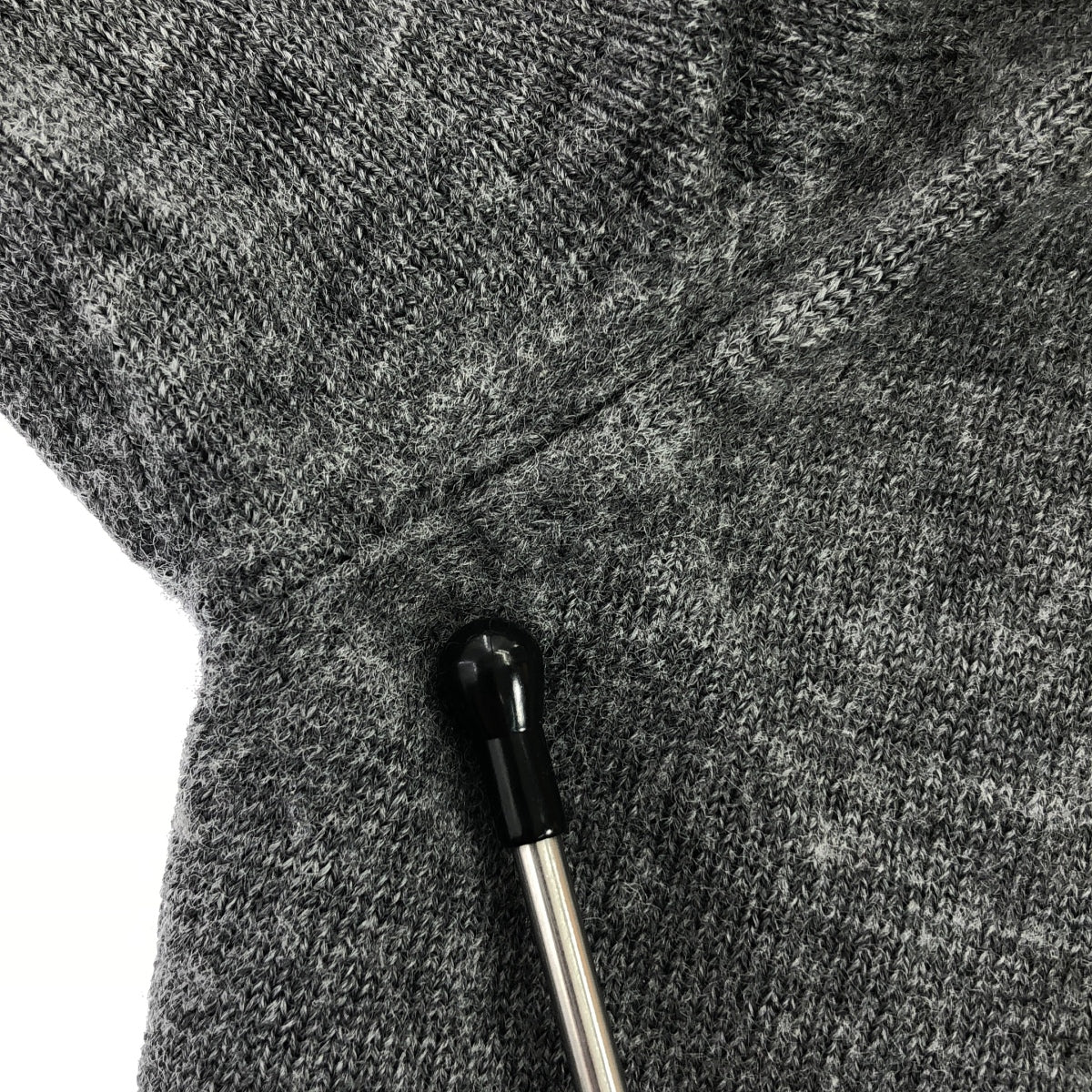 COMME des GARCONS COMME des GARCONS |羊毛針織連帽拉鍊外套 | XS |灰色|女性的