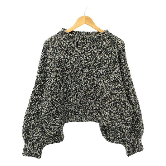 I Love Mr Mittens / アイラブミスターミトンズ | × BEAUTY&YOUTH ダイヤモンド クルーネック ニット プルオーバー | M/L | レディース