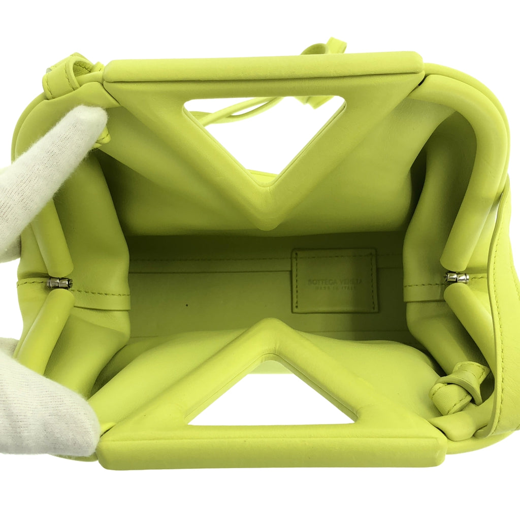 BOTTEGA VENETA / 보테가베네타 | 트라이앵글 포인트 스몰 숄더백 / 658476 | 옐로우계 |