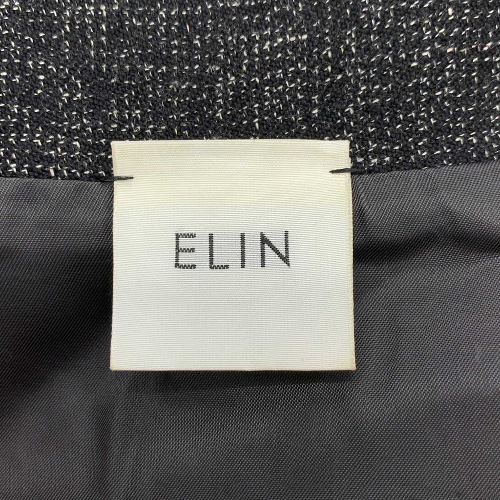 ELIN | 羊毛/亞麻混紡蝴蝶結立領大衣 | 36碼 | 女款