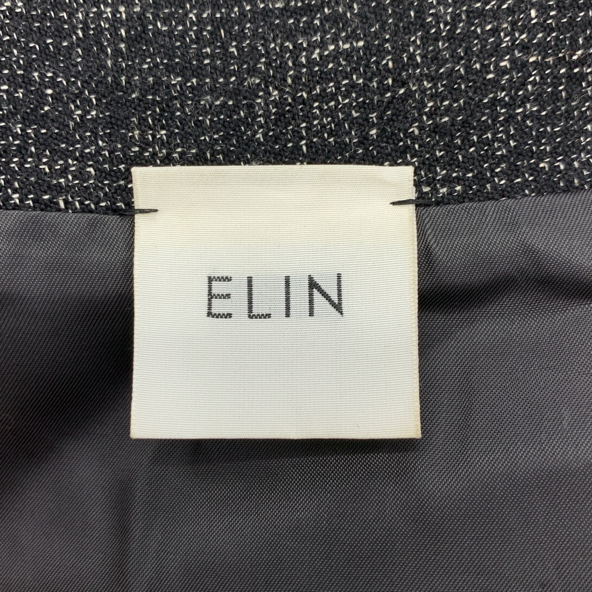 ELIN | 羊毛/亞麻混紡蝴蝶結立領大衣 | 36碼 | 女款