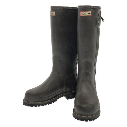 【美品】  HUNTER / ハンター | Balmoral Sovereign Wellies / ソブリン サイドジップ アジャスター レインブーツ | UK5 | brown | レディース