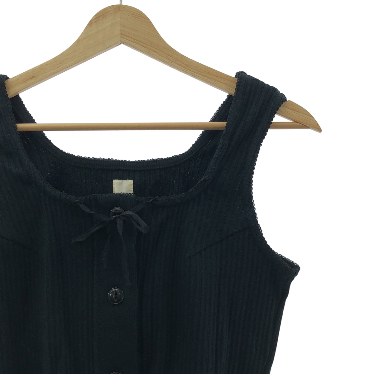 OSHIMA REI / 오오시마레이 | SWEDISH ARMY SQUARE CAMISOLE / 리브 베스트 탑스 | F | 여성