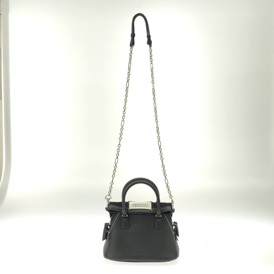 Maison Margiela | 2021AW | 5AC / Five AC 2-way leather handbag with shoulder strap | UNI | Black | Women's