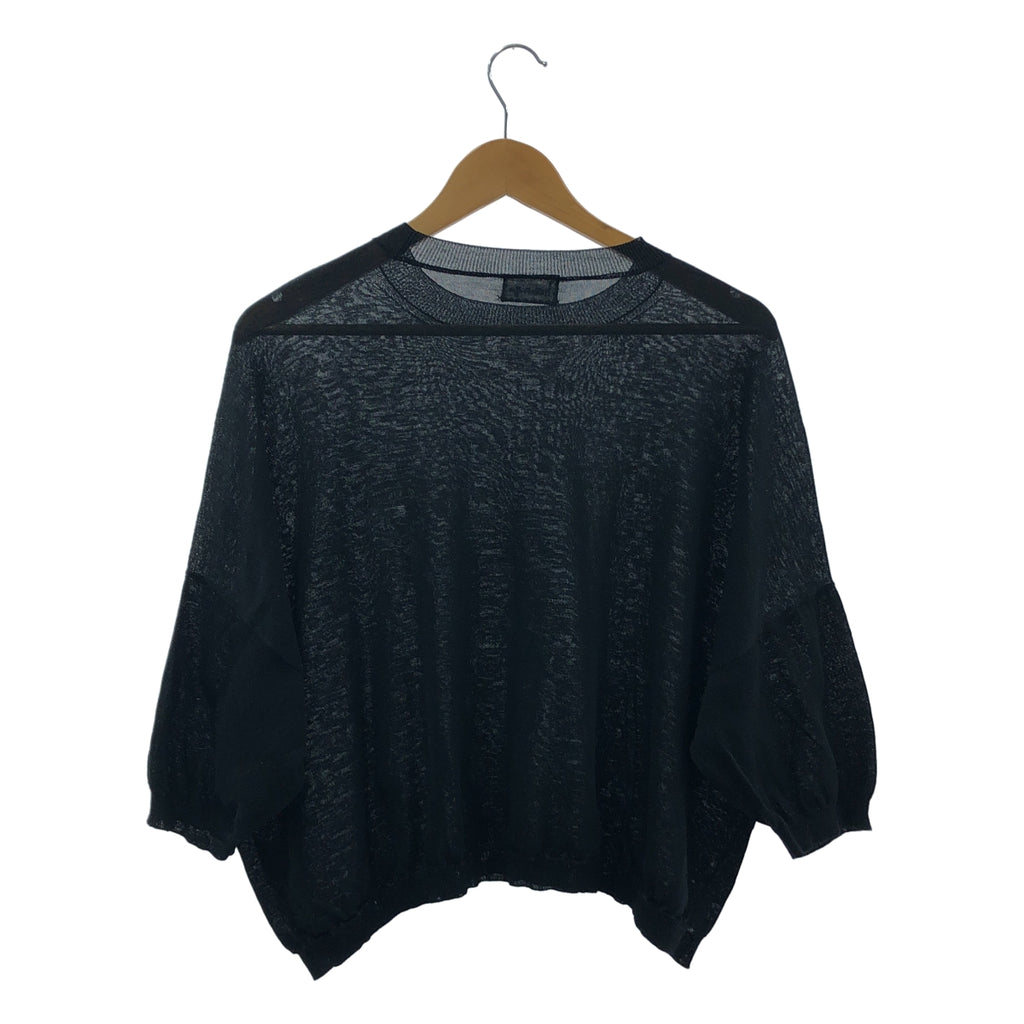 humoresque / 유머 레스크 | crew neck knit 코튼 크루 넥 8 분 소매 니트 | F | 여성