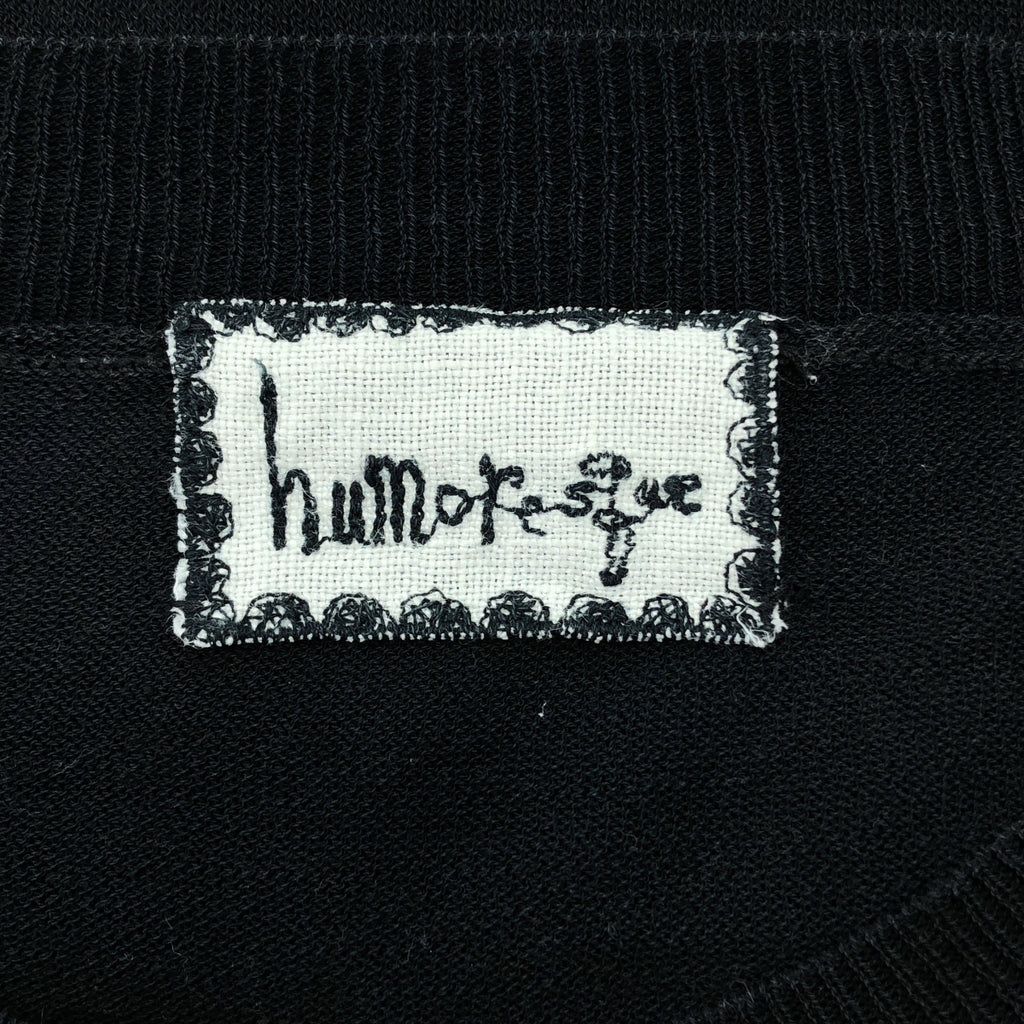 humoresque / 유머 레스크 | crew neck knit 코튼 크루 넥 8 분 소매 니트 | F | 여성