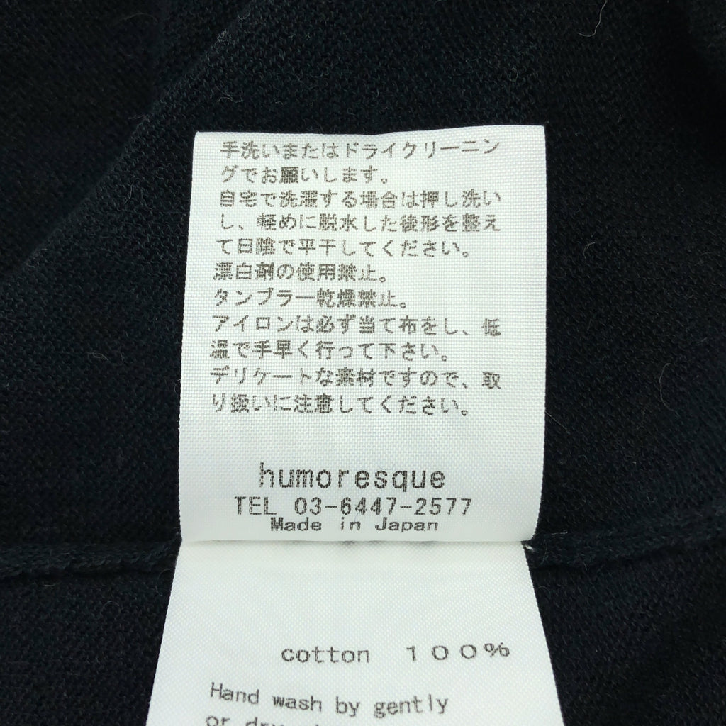 humoresque / 유머 레스크 | crew neck knit 코튼 크루 넥 8 분 소매 니트 | F | 여성