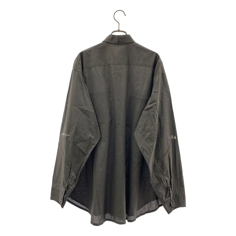 SUNSEA / 선시 | Shrinkage Cotton Big Shirt 빅 셔츠 | 2 | 남성
