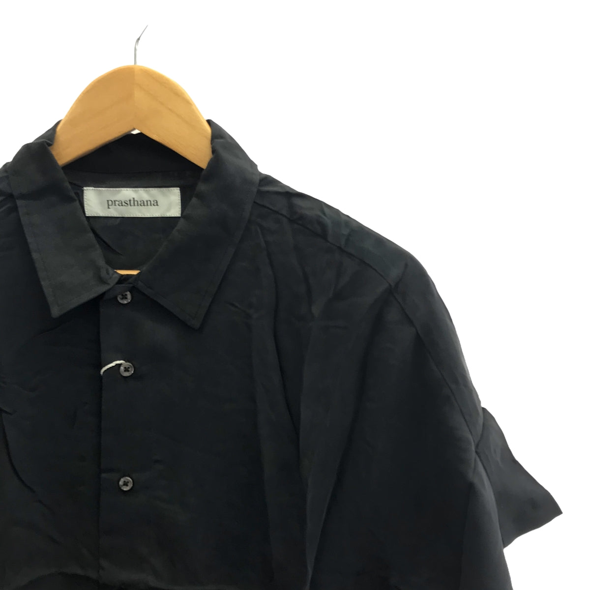 [New] prasthana / Prasthana | across shirt short sleeve shirt | S | Black | Men's