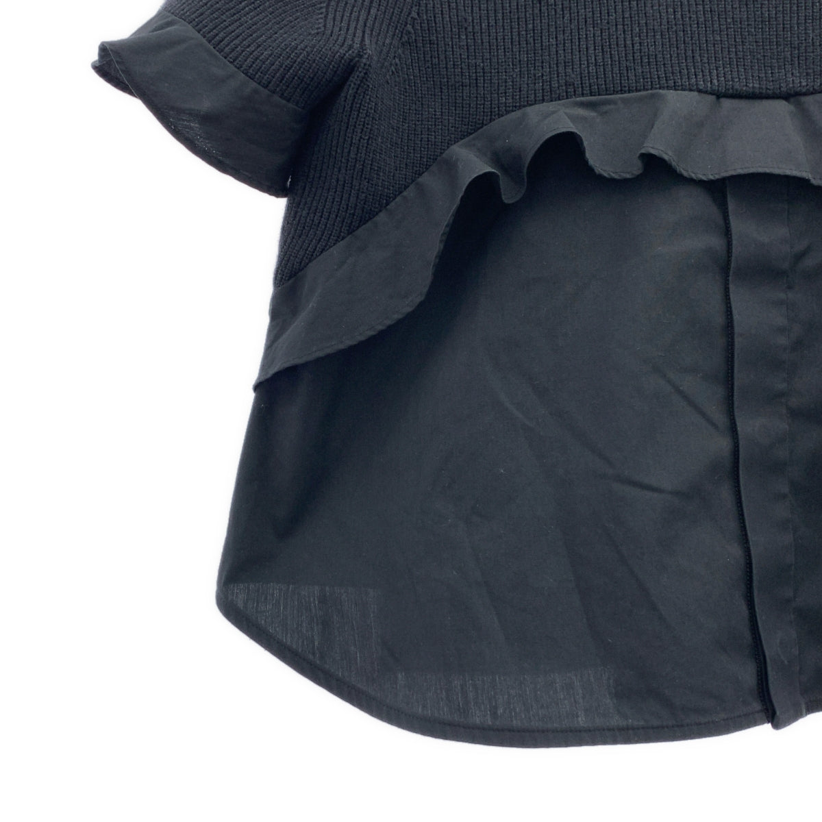 sacai | 2023SS | 混合材質針織襯衫/女式襯衫 | 尺寸 2 | 女款