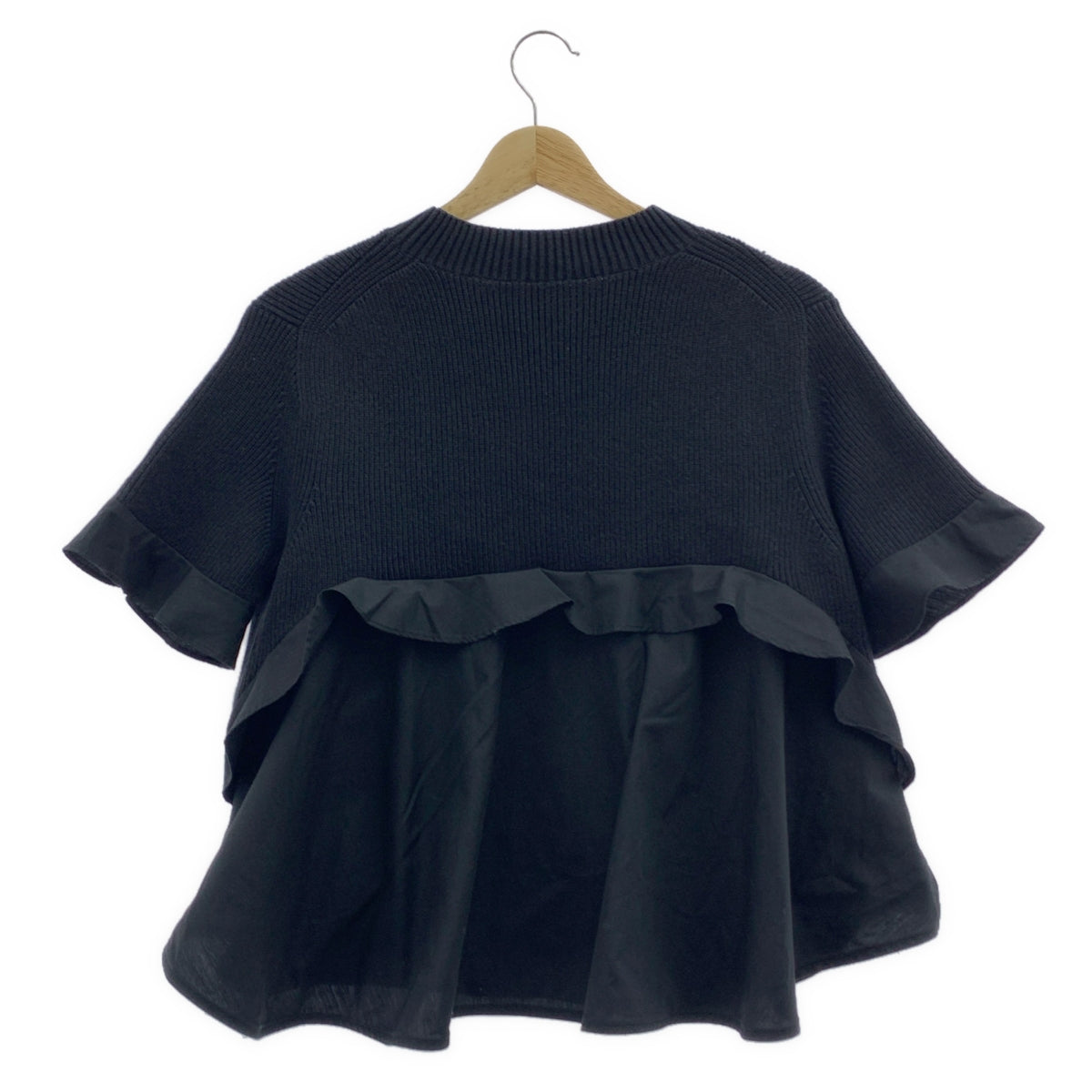 sacai | 2023SS | 混合材質針織襯衫/女式襯衫 | 尺寸 2 | 女款