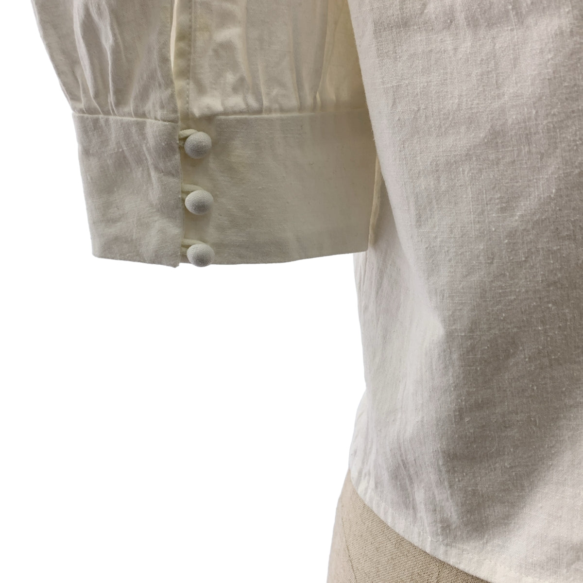 MALION vintage / マリオンヴィンテージ | パフスリーブ ワイドネック ブラウス シャツ |