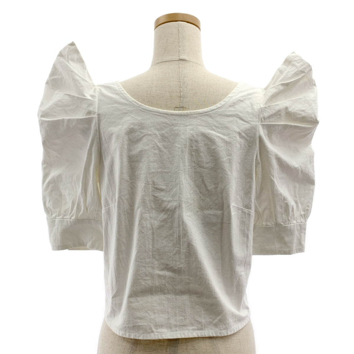 MALION vintage / マリオンヴィンテージ | パフスリーブ ワイドネック ブラウス シャツ |