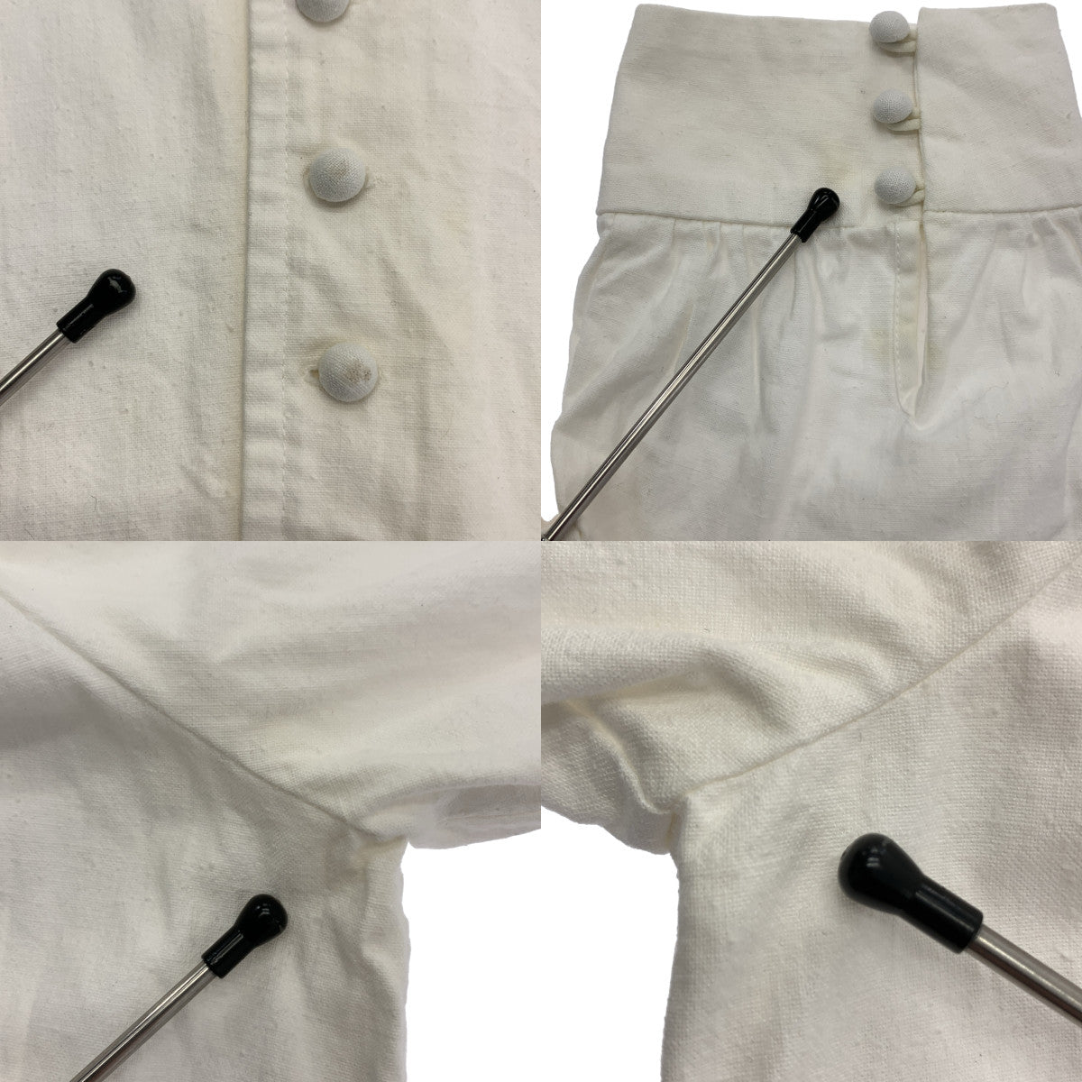 MALION vintage / 마리온 빈티지 | 퍼프 슬리브 와이드 넥 블라우스 셔츠 |