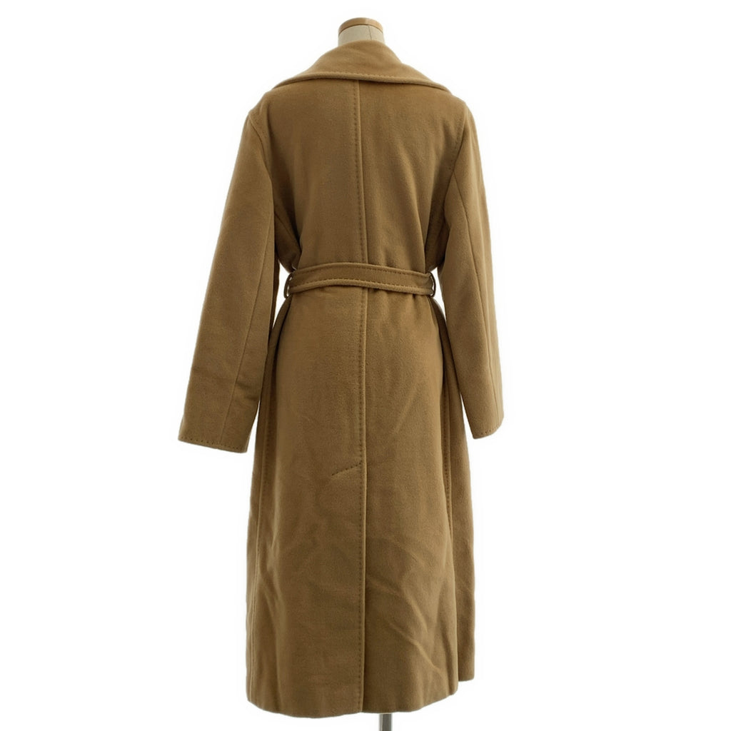 Max Mara / マックスマーラ | 白タグ カシミヤブレンド ウール ベルベット チェスターコート / ロゴ総裏地 | 40 | レディース