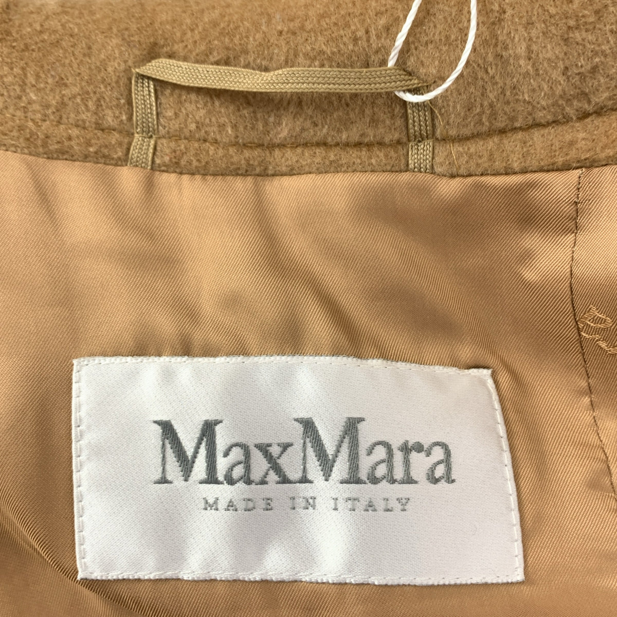 Max Mara / マックスマーラ | 白タグ カシミヤブレンド ウール ベルベット チェスターコート / ロゴ総裏地 | 40 | レディース