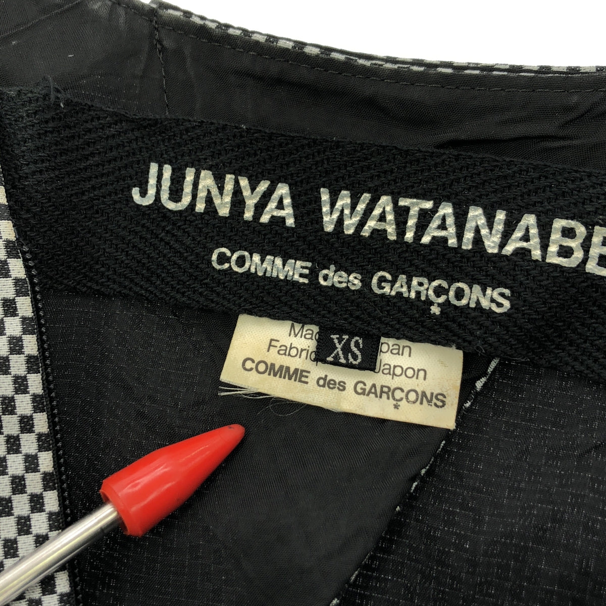 JUNYA WATANABE COMME des GARCONS / ジュンヤワタナベ | 2010SS | フラグチェック バックオープンワンピース | XS | レディース