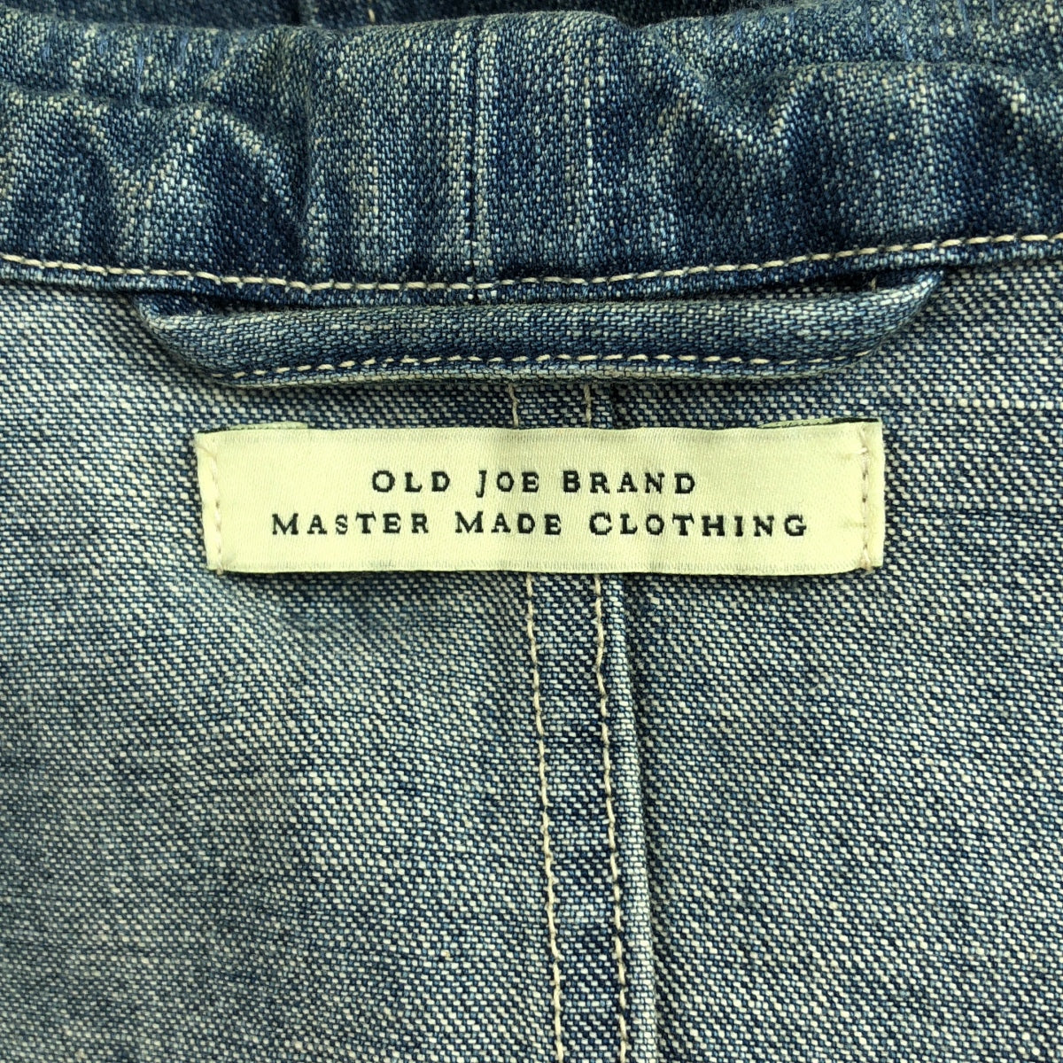 OLD JOE BRAND / 올드 조 | ROPED WAIST ATELIER COAT 아틀리에 데님 코트 | 40 | 남성