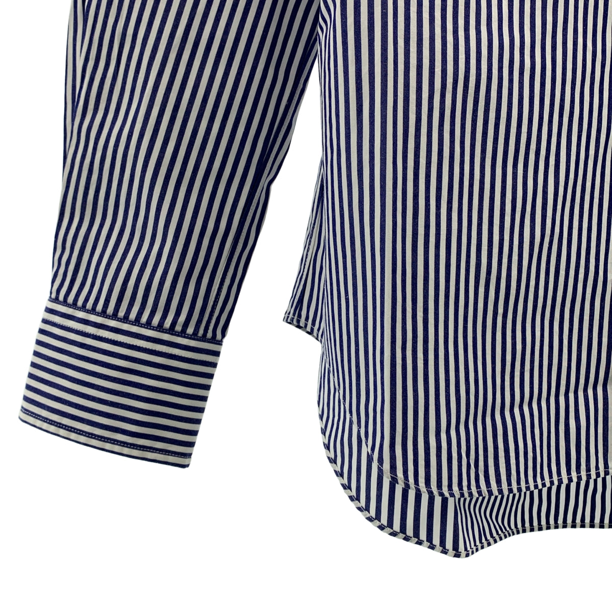 PLAY COMME des GARCONS / 플레이콤 데 갤슨 | AD2013 | 하트로고 헝겊 스트라이프 셔츠 | S |