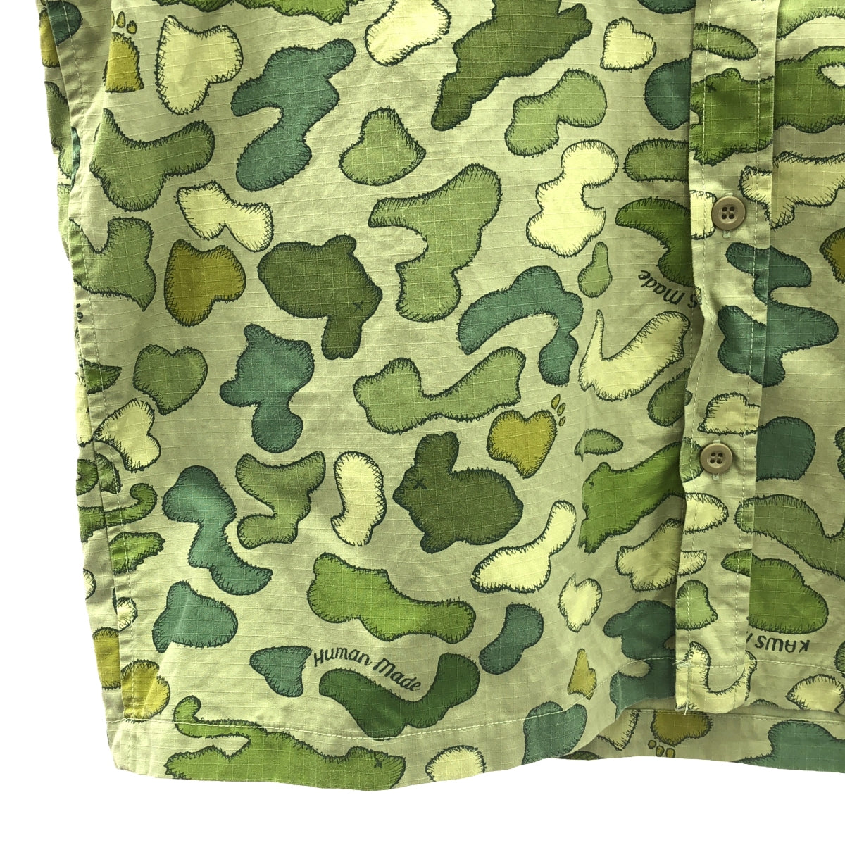 【美品】  KAWS / カウズ | 2024SS | × KAWS / カウズ KAWS MADE CAMO SHIRT / カウズ メイド カモ シャツ | XXL | カーキ系 | メンズ