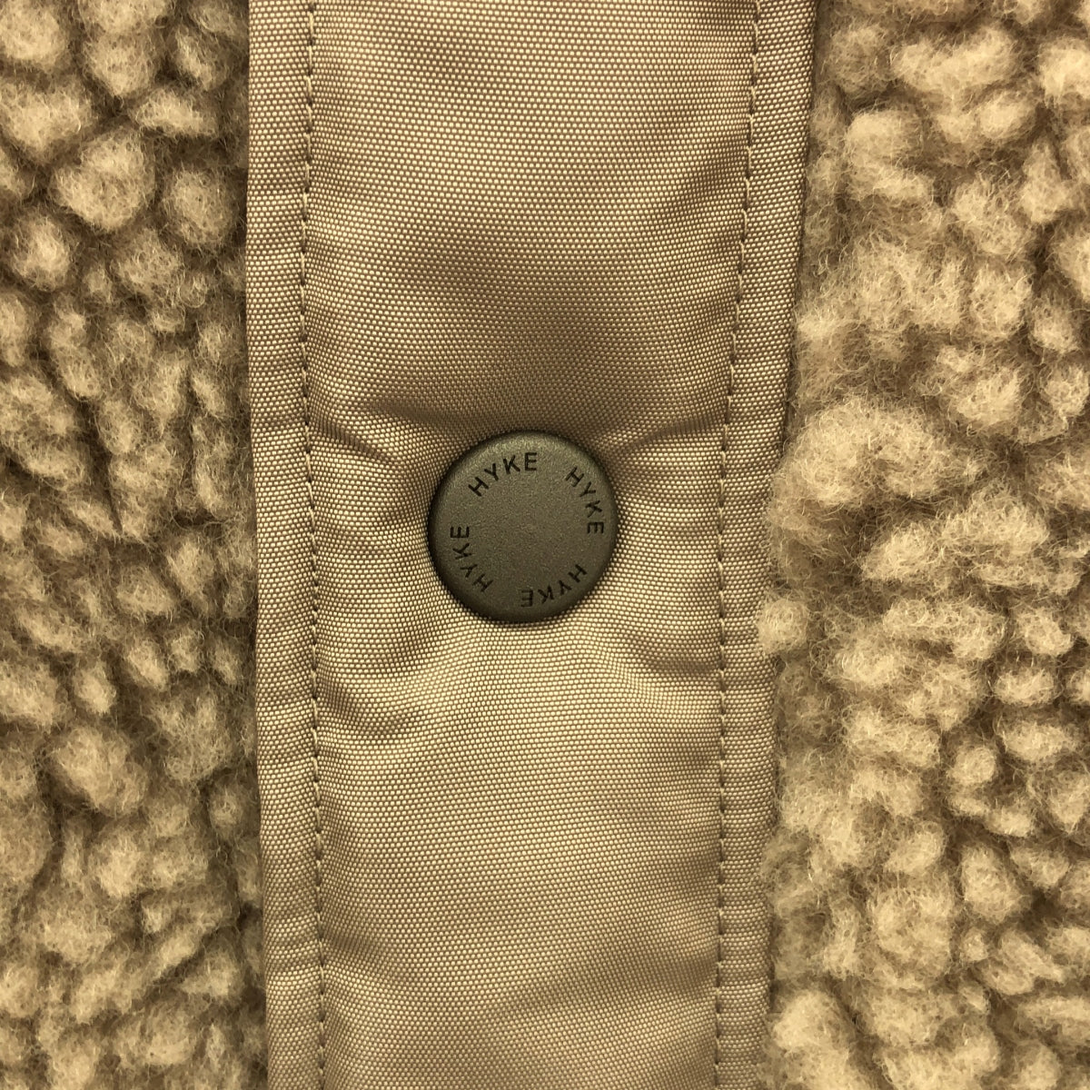 【美品】  HYKE / ハイク | 2020AW | FAUX SHEARLING COAT / シャーリング コート | 2 | グレー系 | レディース
