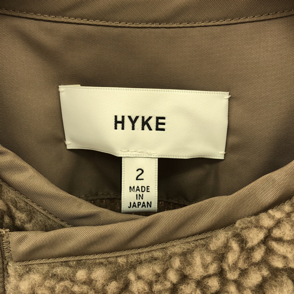 【美品】  HYKE / ハイク | 2020AW | FAUX SHEARLING COAT / シャーリング コート | 2 | グレー系 | レディース